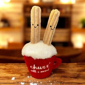 Aurora Churr’ All I Need Red Mug Plush Churros